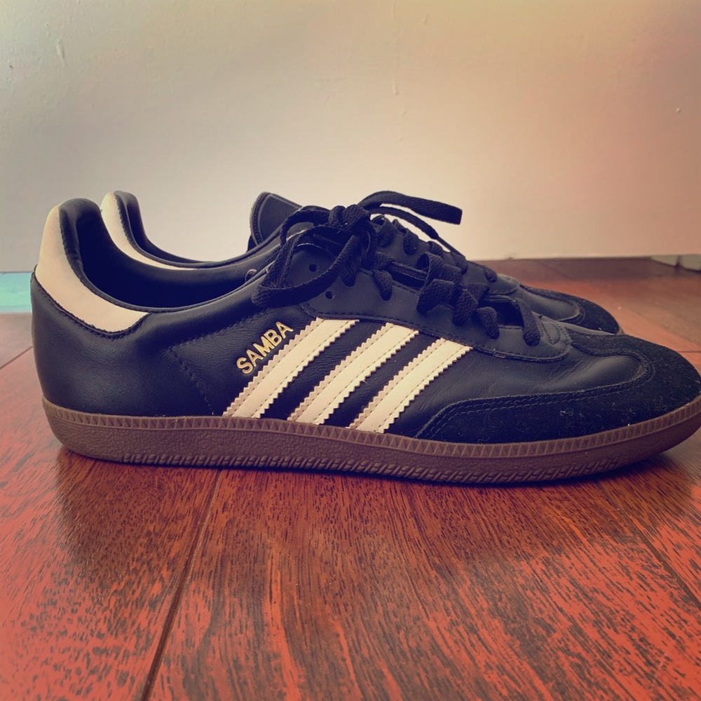 Classic Adidas Black Sambas -size 10.5
